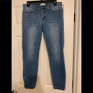 Lila Ryan button fly ankle jeans